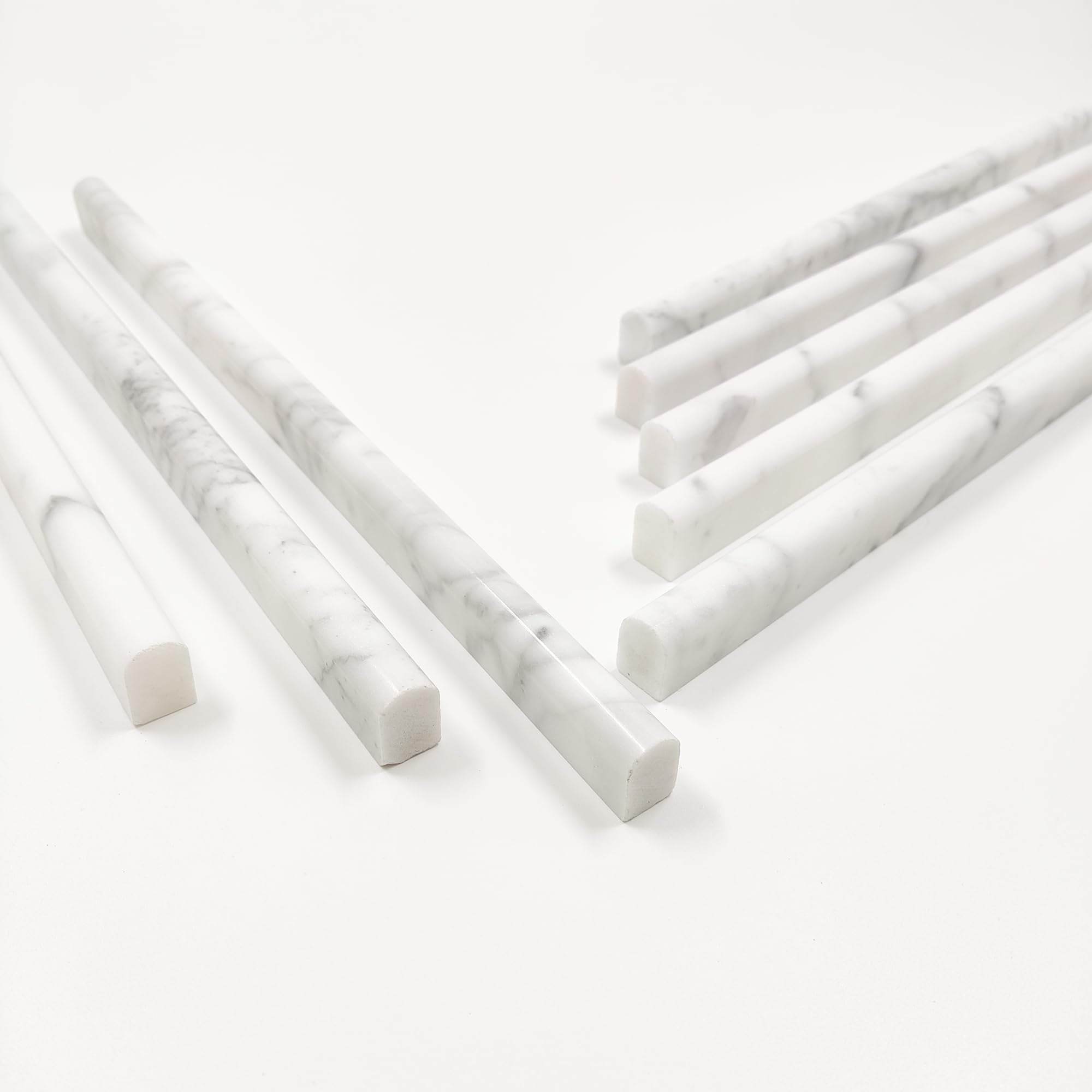 Jusmioke 0.5x12 inch liners provide consistent edge along tile borders.