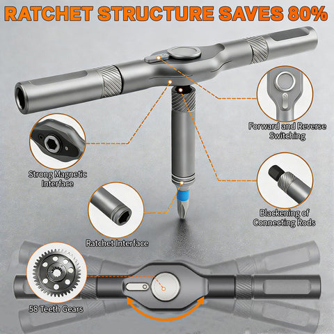 JUSTHERE detachable handle extension for reaching tight spaces