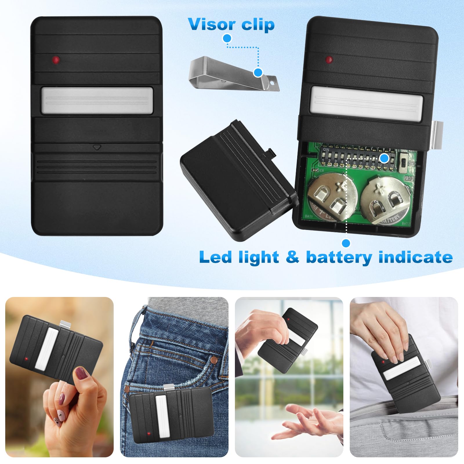JUSTHILLUP GT90-1 remote with batteries included ready to use