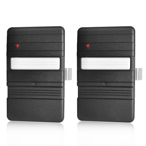 JUSTHILLUP GT90-1 remote front view demonstrates wide Genie and Overhead Door compatibility