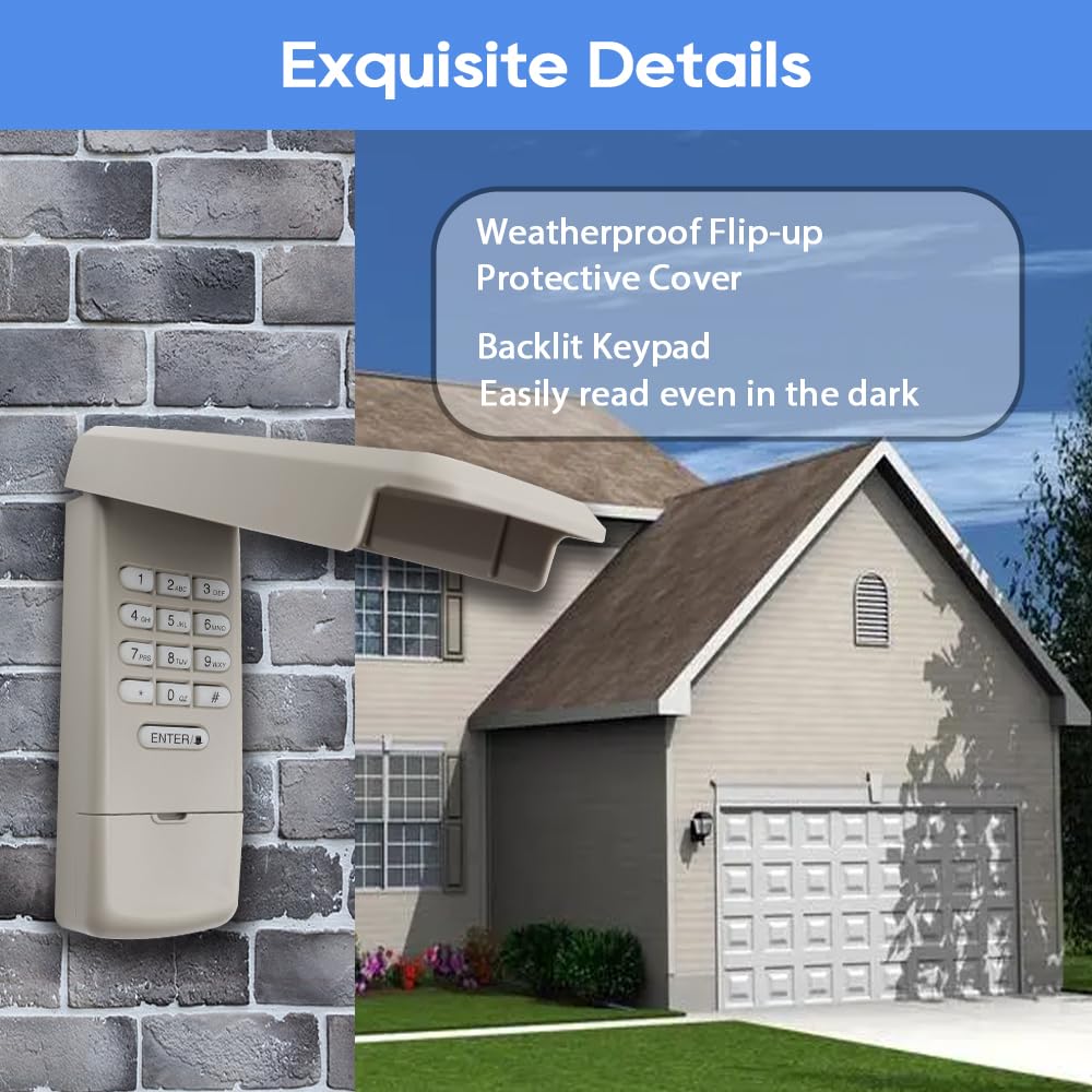 Clamshell waterproof design of JUSTHILLUP keypad for outdoor durability.