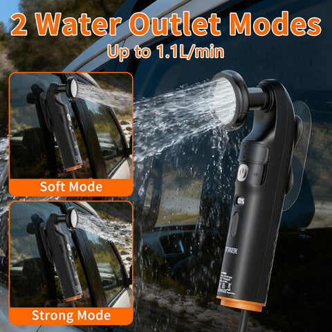 JUTIMER bidet kit showing two modes for gentle and deep cleaning