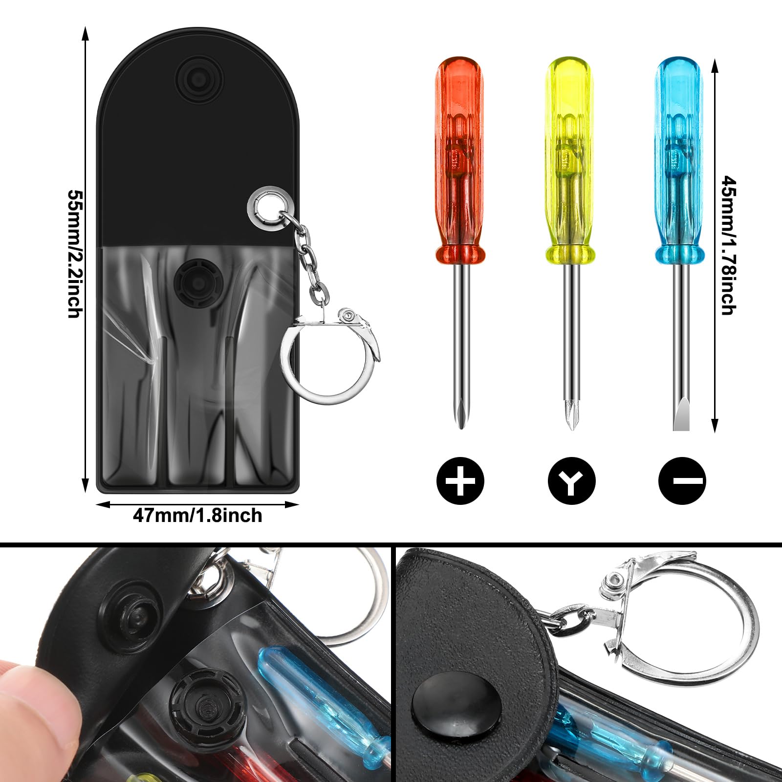 Jutom pocket tape measure keychain for easy on-site sizing