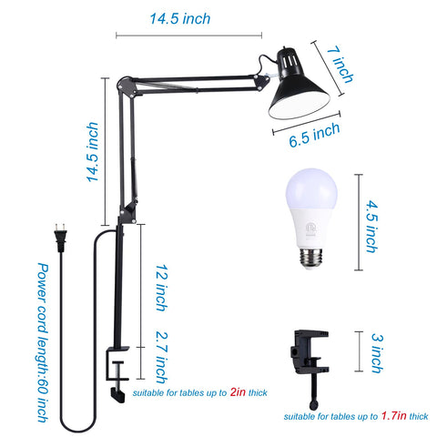 Juttilax A19 bulb and 60-inch cord offer long, reliable illumination