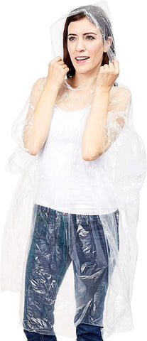 Juvale disposable poncho compact pack for easy carry on trips