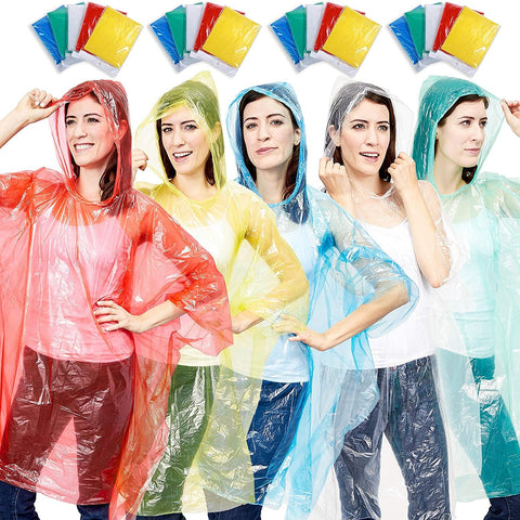 Juvale lightweight emergency ponchos easy to store in backpacks
