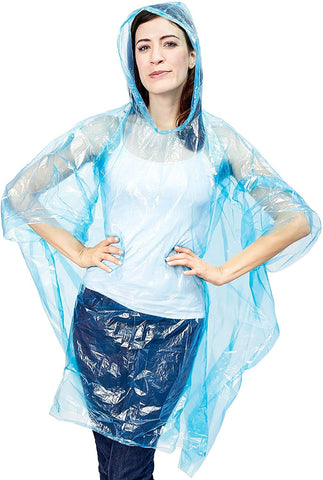 Juvale rain ponchos for adults with hood protect you during outdoor activities
