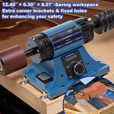 JUWELAIDE complete kit provides all components for ready leatherwork setup.