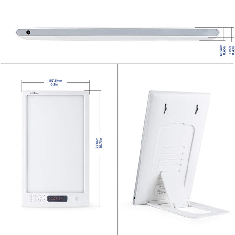 JUXLamp included accessories image shows adapter and manual for quick setup