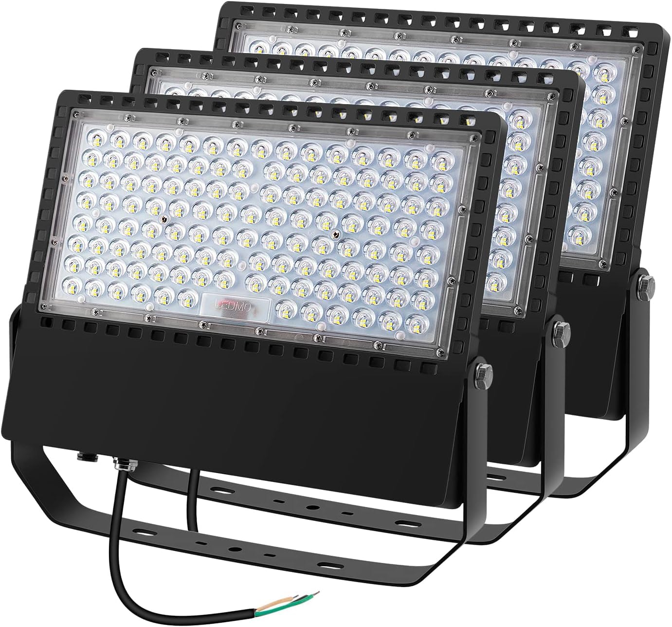 Juyace 240W stadium lights, side view, rugged outdoor housing for durability