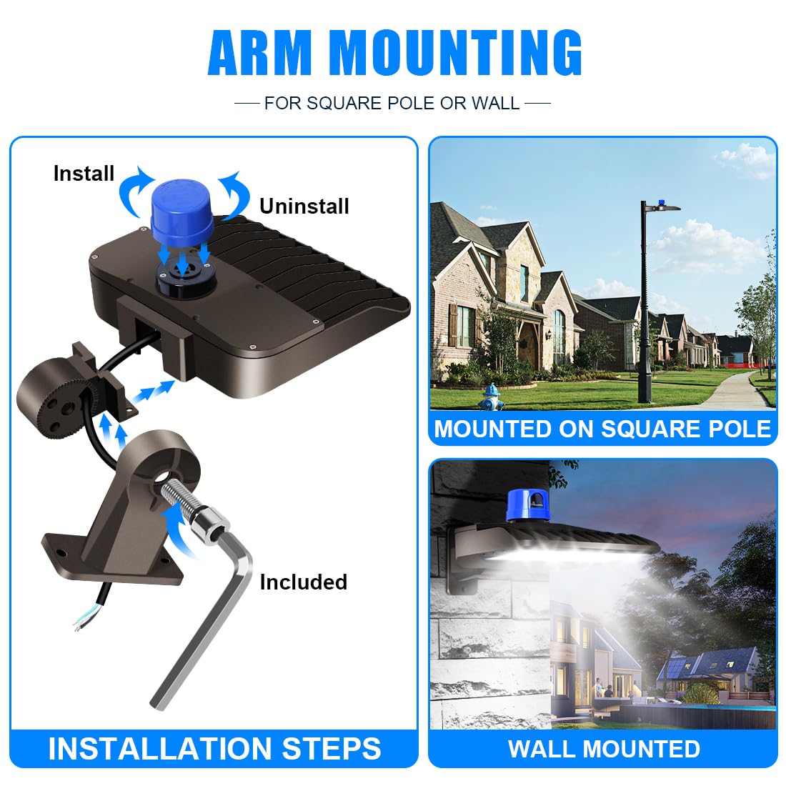 Juyace includes a 12mm Allen wrench for easy installation