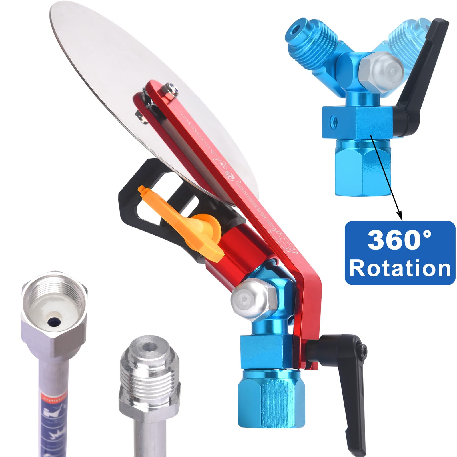 JWGJW 517 tip close-up with stainless steel handle and tungsten carbide nozzle