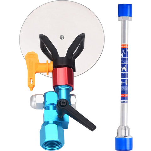 JWGJW airless spray guide showing universal compatibility for multiple spray guns
