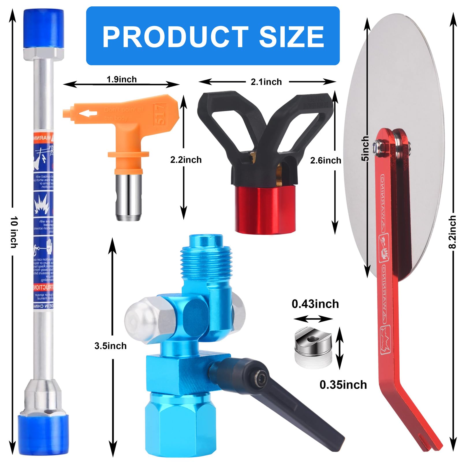 JWGJW aluminum body keeps the tool light for easy handling