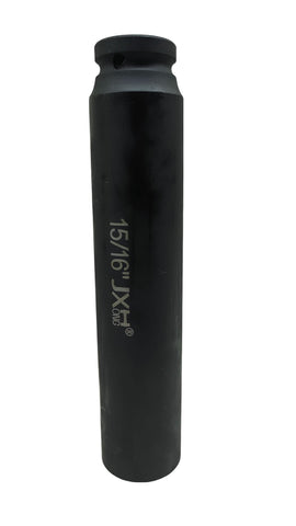 JXHONG extra-long deep socket highlighting radius corner design for reduced wear.