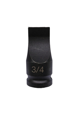 JXHONG half-inch drive slotted socket with 3/4-inch width and 0.115-inch tip for wide slots.
