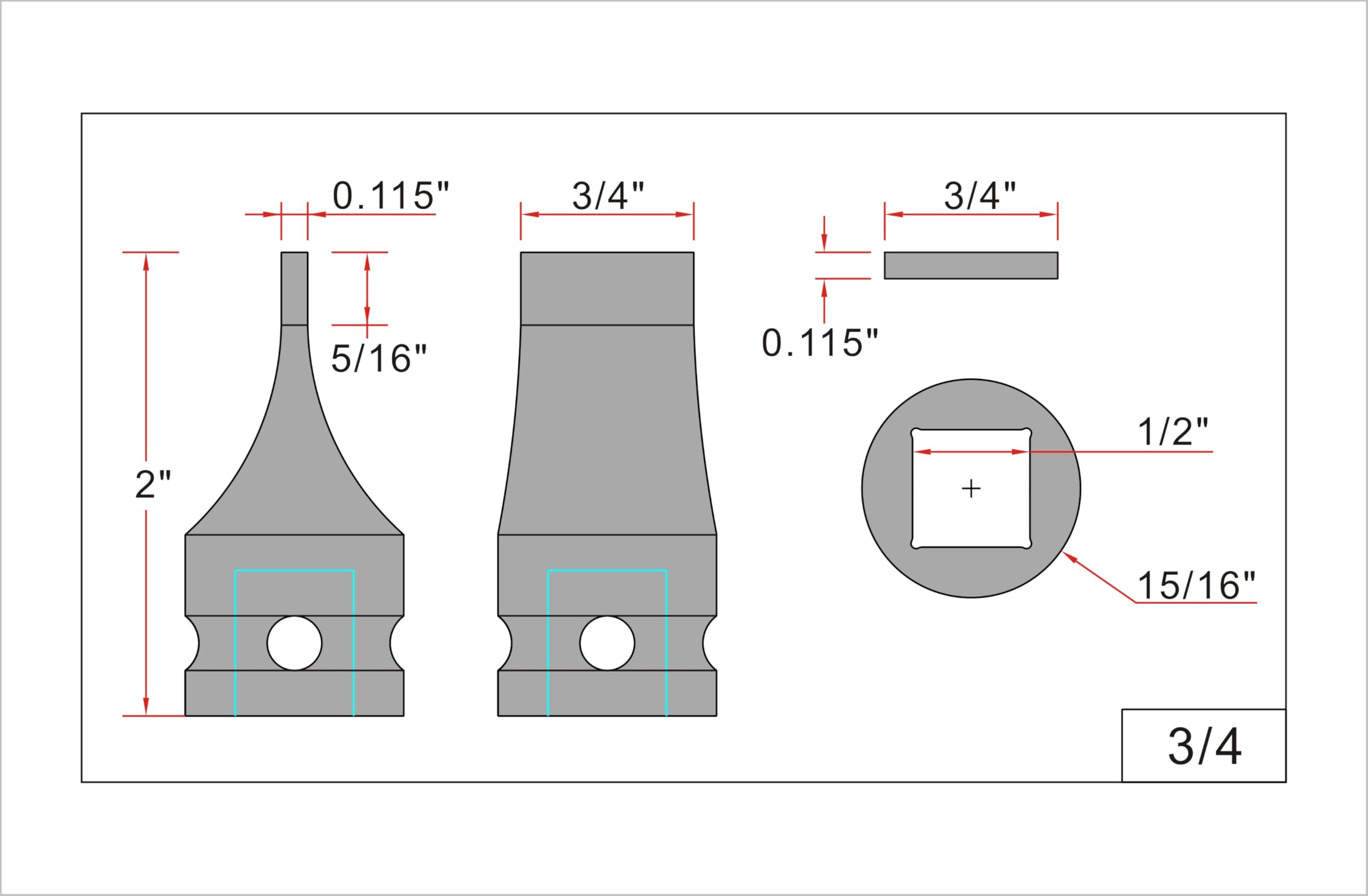 JXHONG heat-treated Cr-Mo alloy steel socket body with durable finish.