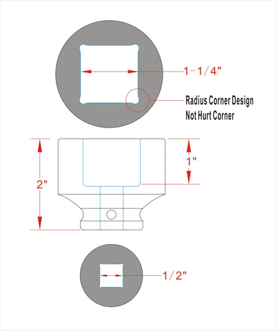 JXHONG heavy-duty square socket with lifetime warranty feel