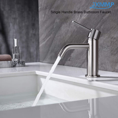 JXMMP push pop-up drain close-up illustrating quick, tool-free drain setup