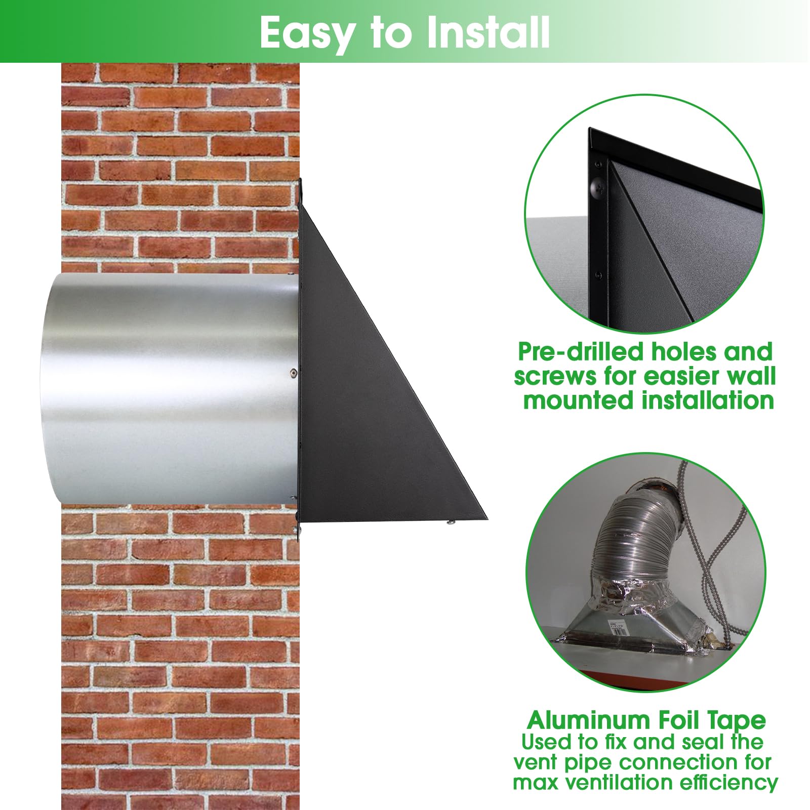 JYINCPED backdraft damper prevents air backflow for energy efficiency.