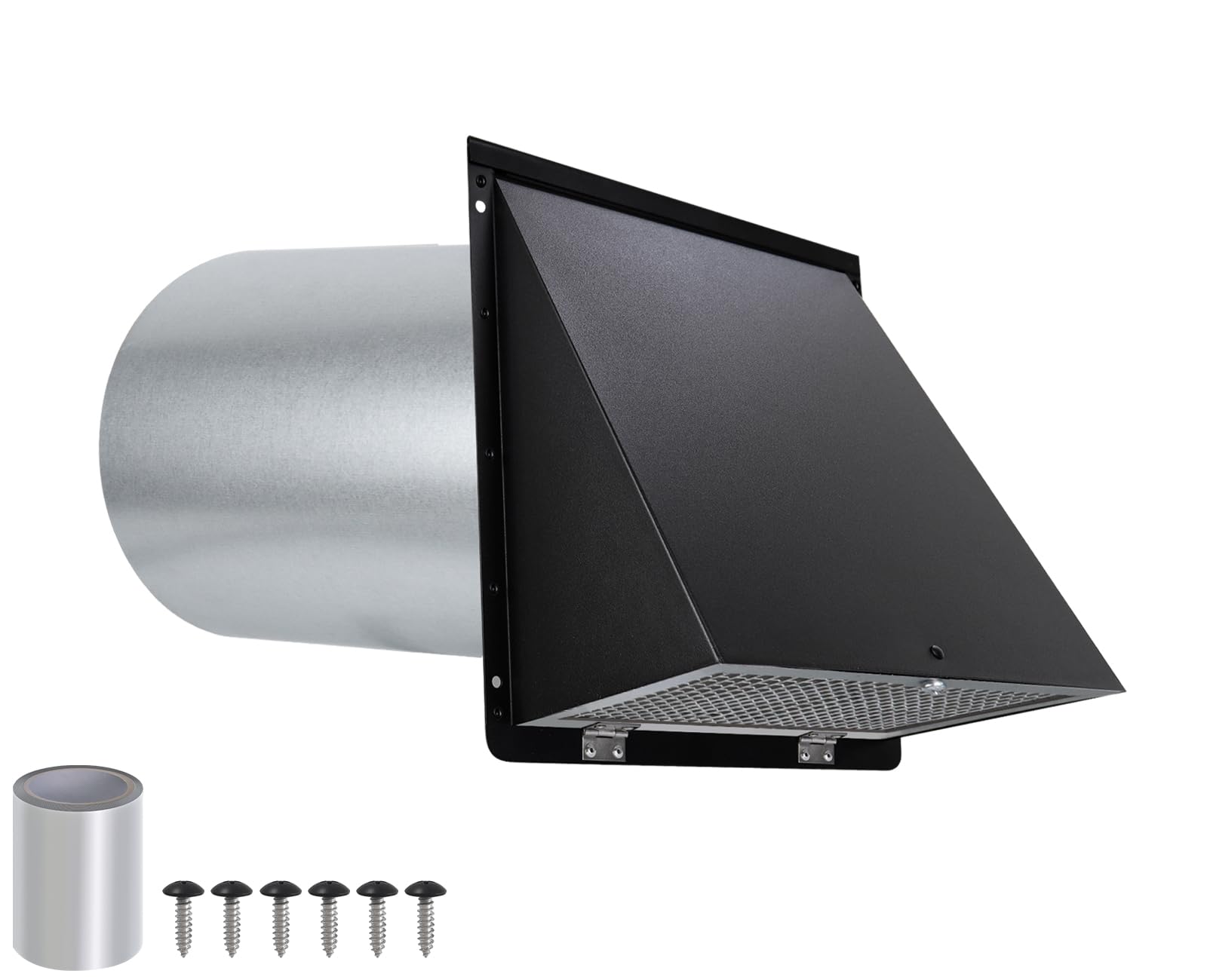 JYINCPED 4-inch vent cover exterior for outdoor install, protecting against rain and pests.