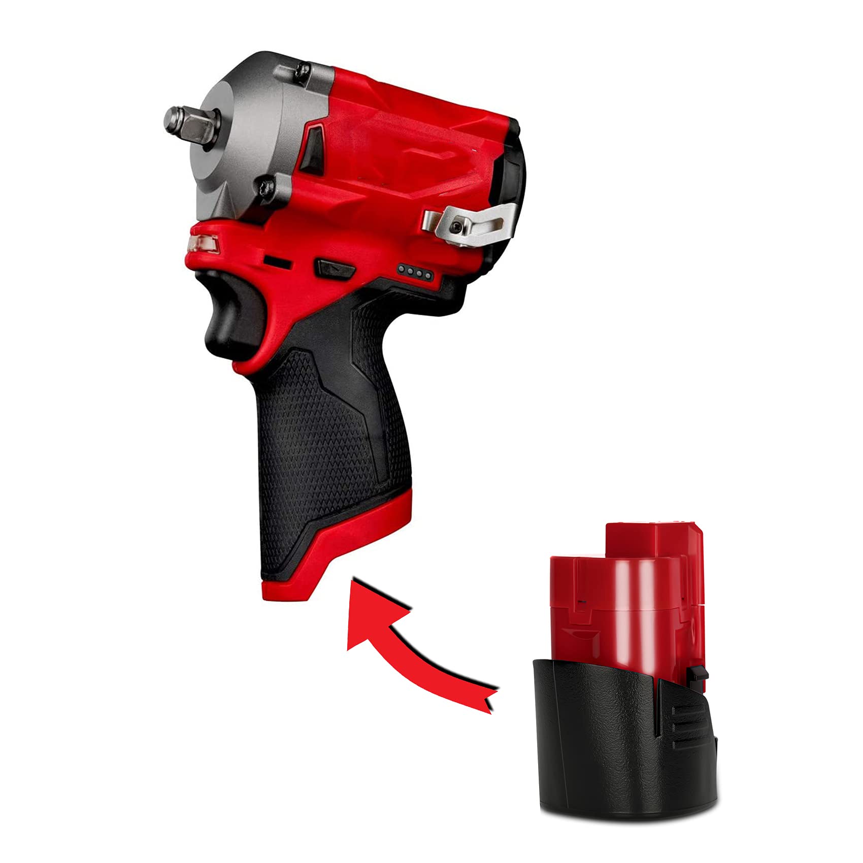 JYJZPB 3.0Ah Milwaukee M12 battery in action during tasks.