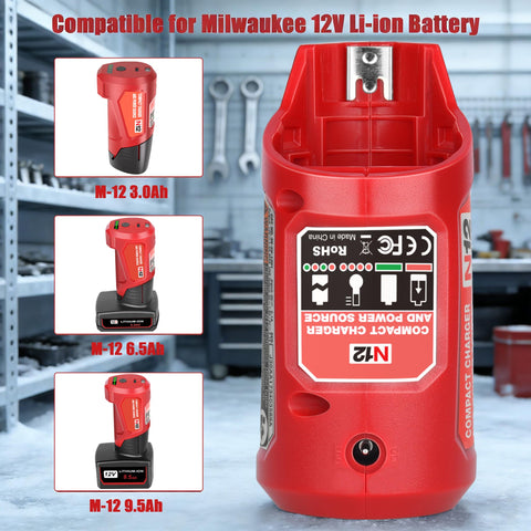 JYJZPB car-friendly charging capability for M-12 adapter on the go.