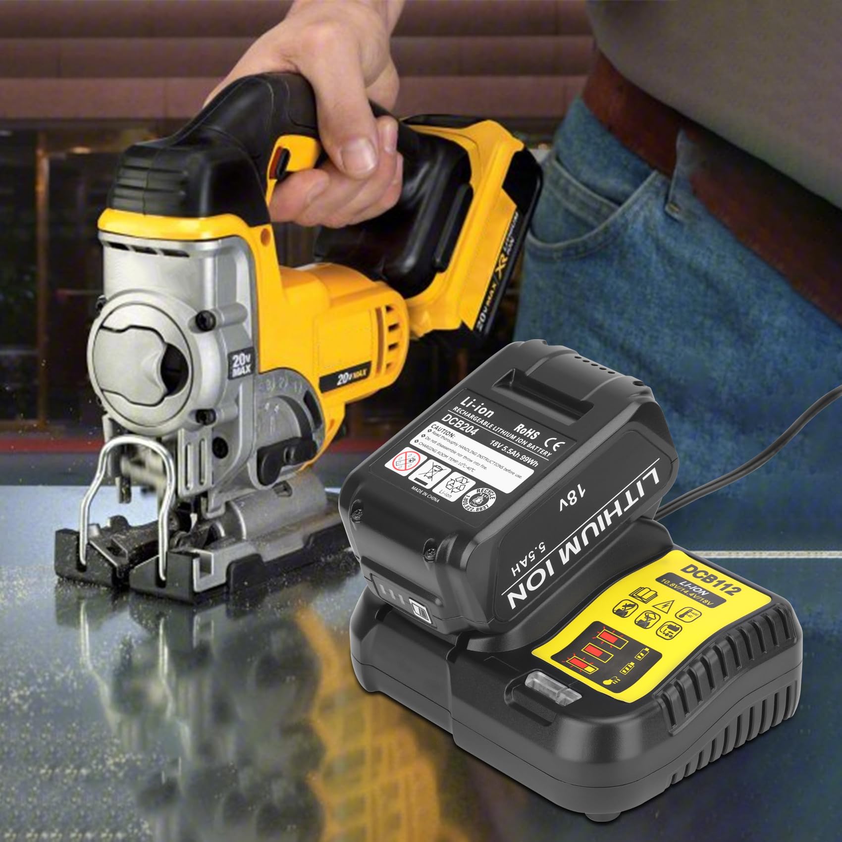 JYJZPB DCB112 compact design for easy storage and mobility