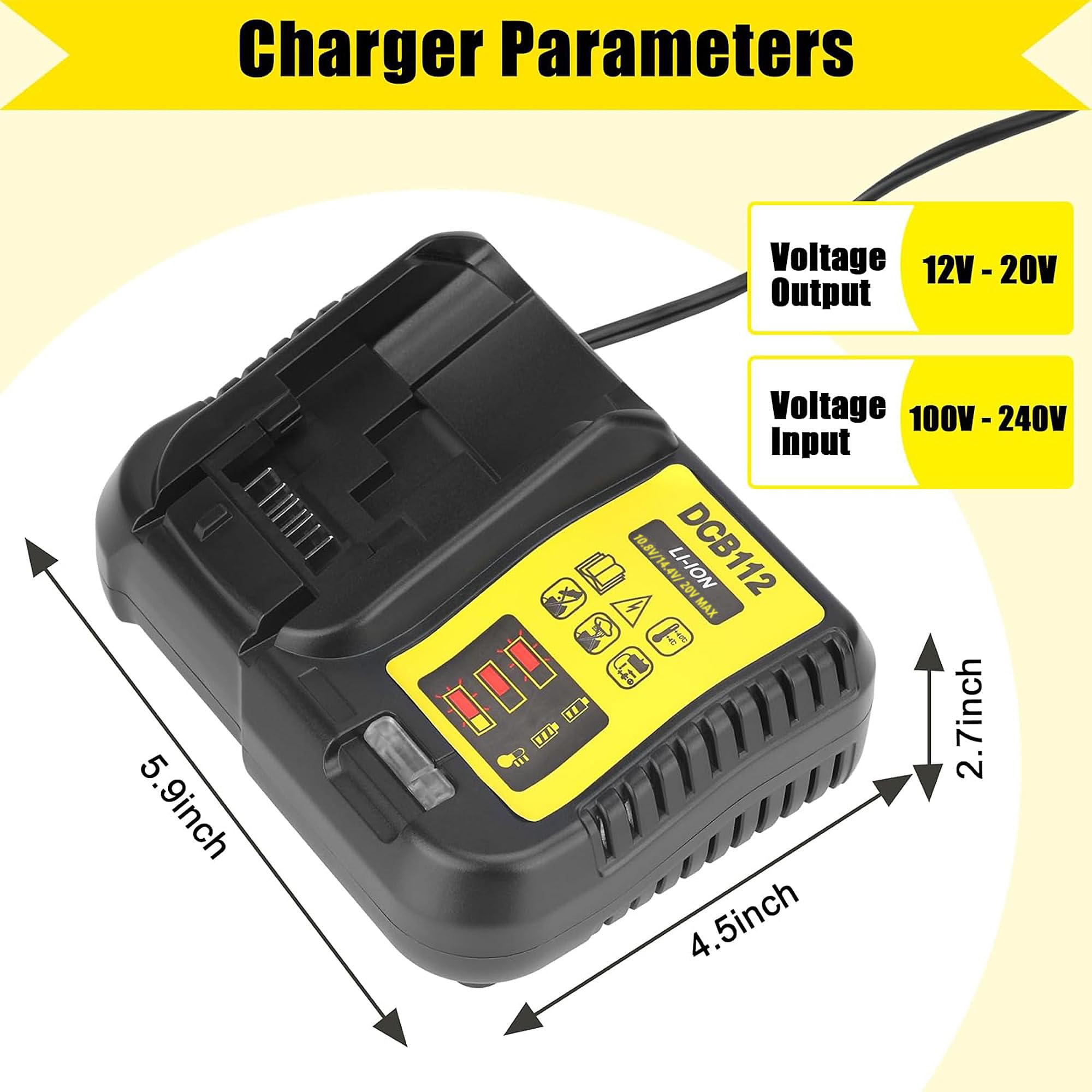 JYJZPB DCB112 smart protection guards against overcharge and short circuits