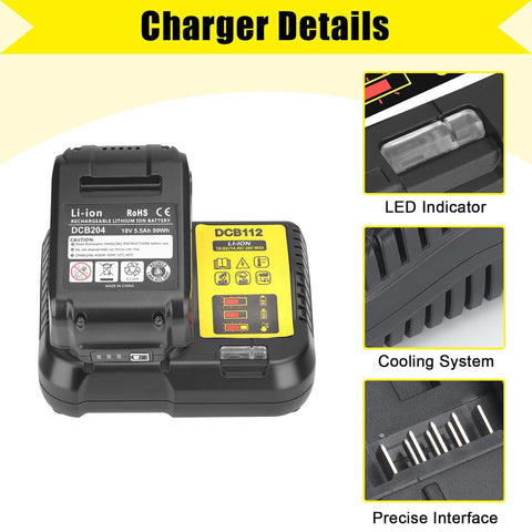 JYJZPB DCB112 rapid-charge capability for 1.5Ah to 5Ah packs