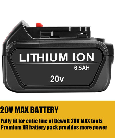 JYJZPB battery compatible with multiple DeWalt DCB series models.