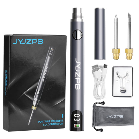 JYJZPB soldering iron with LED display shows precise temperature at a glance