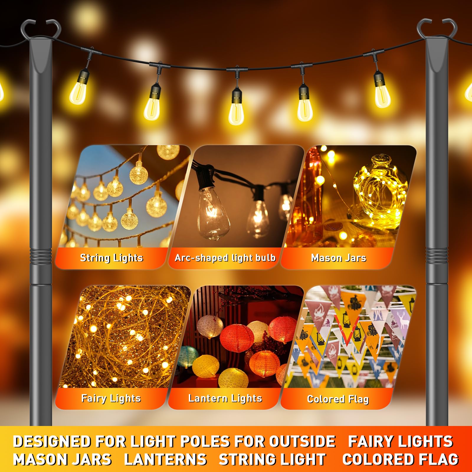 JYTOBN adjustable height setting tailors light reach for different scenes