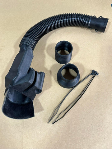 JZ Wood Shop dust collection attachment illustrating dust extraction setup.