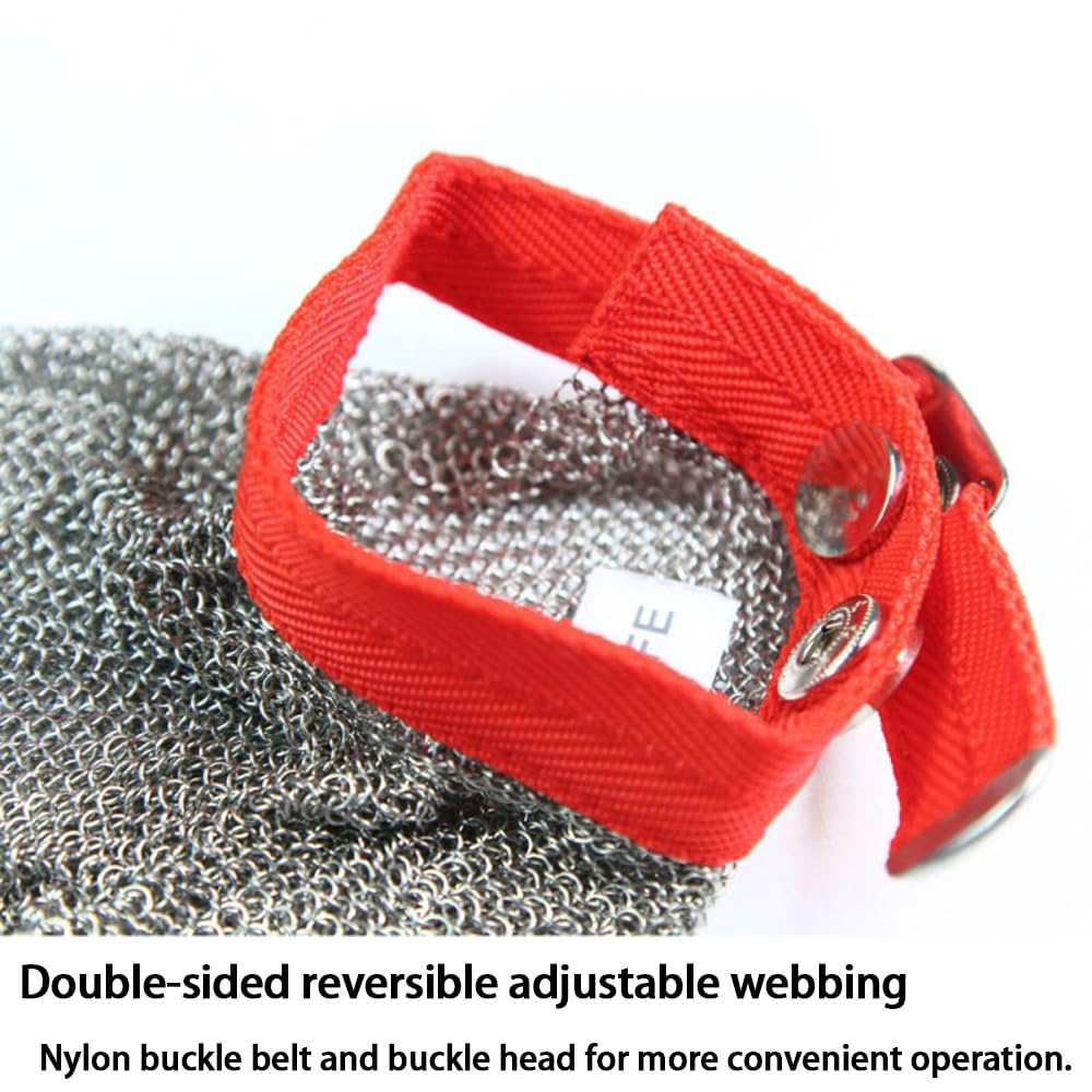 JZD anti-cutting gloves red, size chart-ready to help pick the right fit.