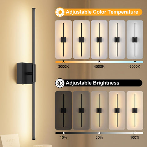 JZEKVN 350-degree rotation wall sconce for flexible lighting