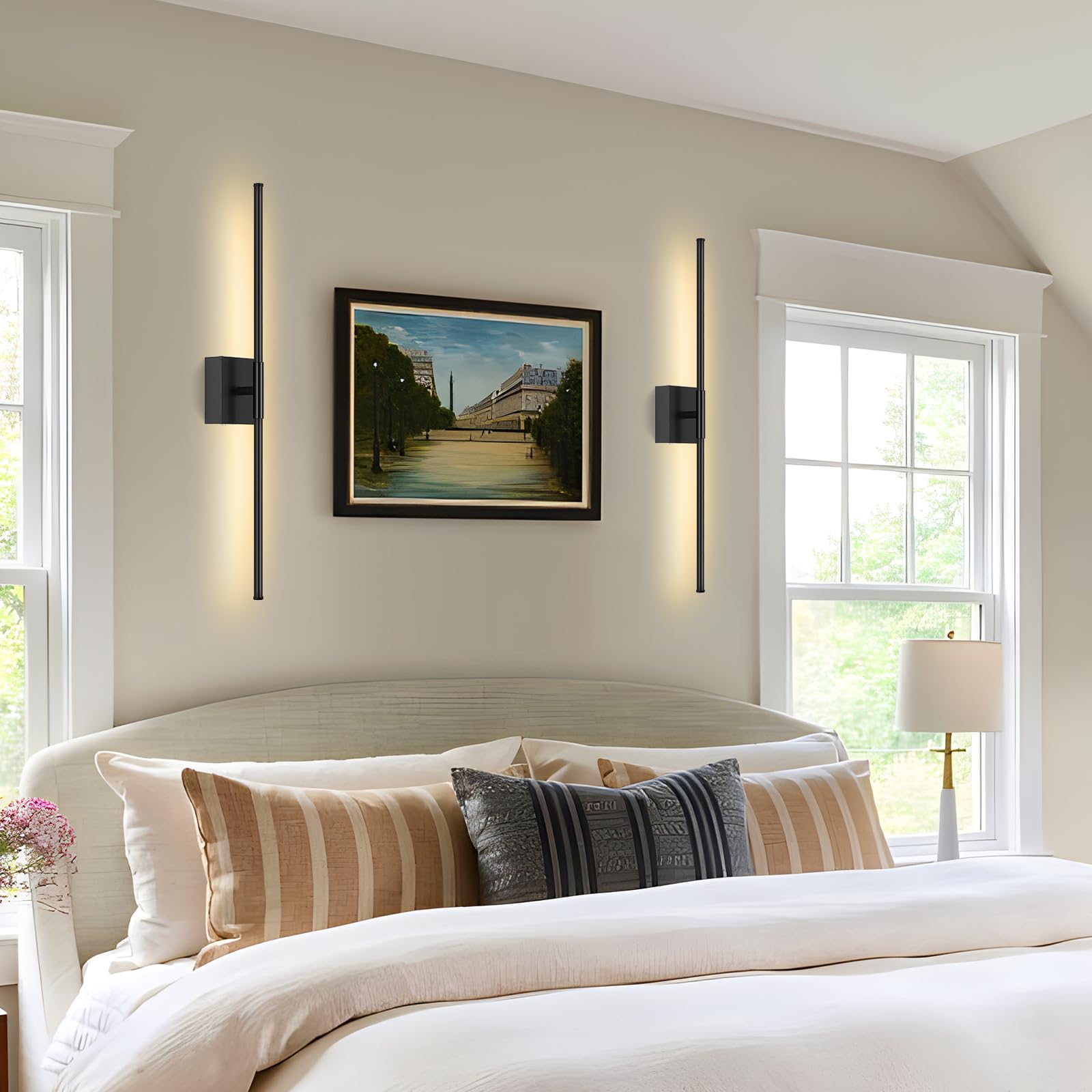 JZEKVN remote-control synchronized lighting across both sconces