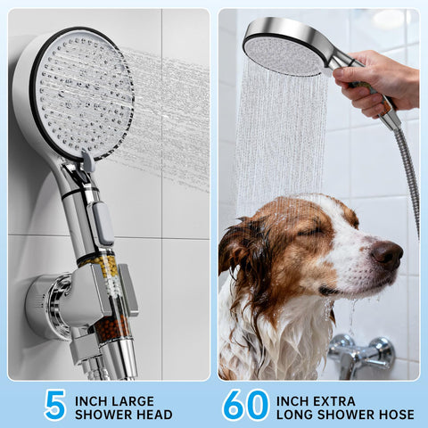 JZRYCU high-pressure full-coverage spray delivers enveloping water flow.