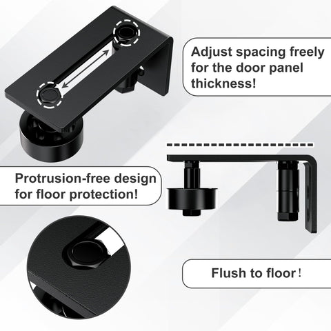JZVXX bottom guide with black powder coating resists corrosion