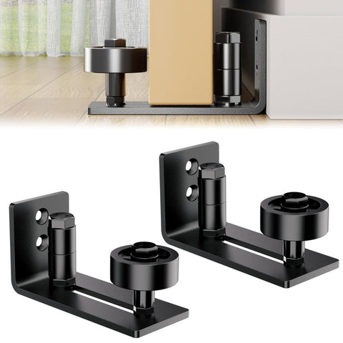 JZVXX barn door floor guide roller enables smooth, quiet sliding
