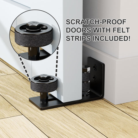 JZVXX floor guide with 8 setup options for versatile mounting