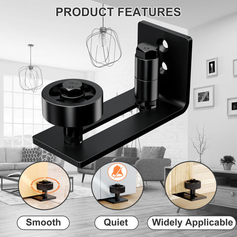 JZVXX flush bottom design hides hardware for a clean floor look