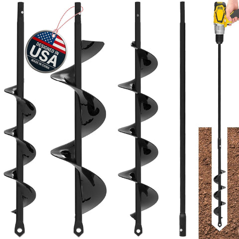 K-Brands auger drill bit for planting 12 inch hole with ease