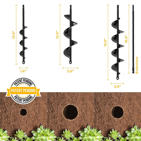 K-Brands auger drill bit 12 inch length ideal for bulb planting