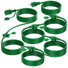 K KASONIC outdoor extension cord 50ft with six evenly spaced outlets for versatile power.