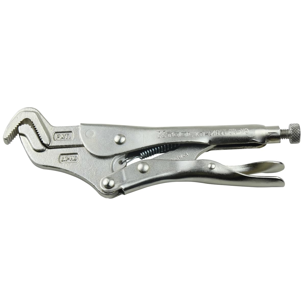 K Tool International parrot nose pliers with three-side jaw grip for secure fastener handling.