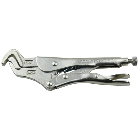 K Tool International parrot nose pliers with three-side jaw grip for secure fastener handling.
