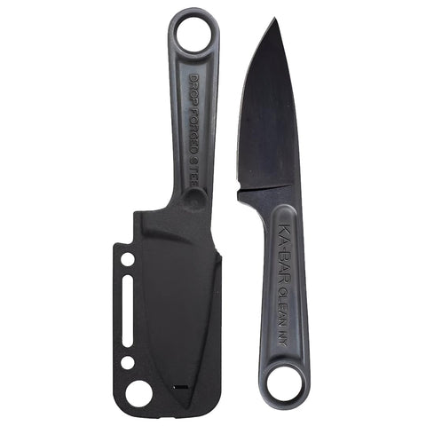KA-BAR Blackout Forged Wrench Knife sheath demonstrates safe carry and quick access.