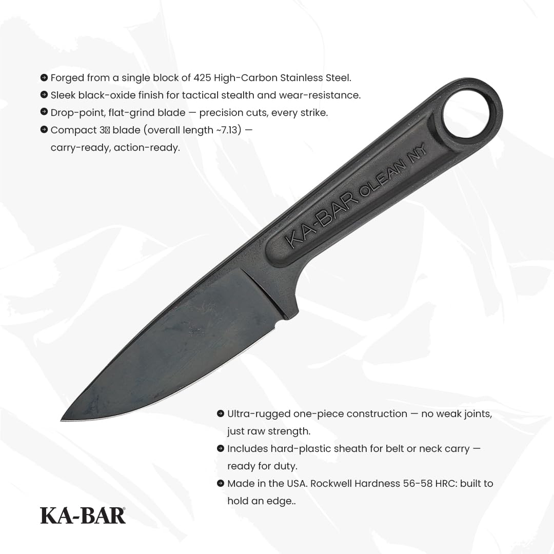 KA-BAR Blackout Forged Wrench Knife USA manufacturing supports quality and domestic production.