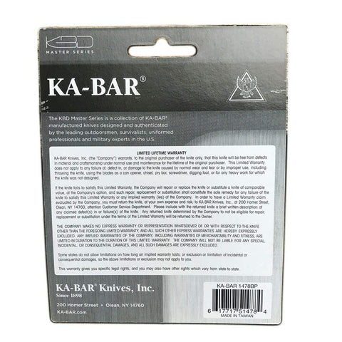 KA-BAR Last Ditch Knife compact fixed blade ideal for everyday carry tasks.